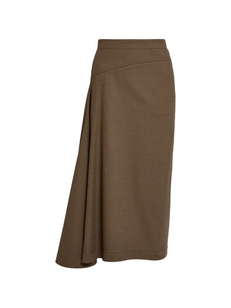  Erdem Draped Midi Skirt - Green 