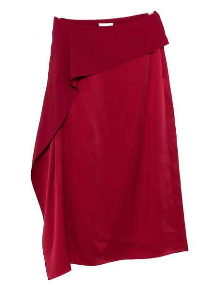  Erdem Draped Midi Skirt - Red 