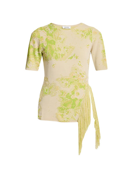  Erdem Floral-pattern T-shirt - Neutrals 