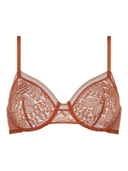  Eres Cerise Full-cup Lace Bra - Brown 