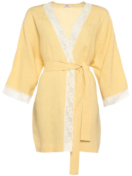  Eres Colline Linen Top - Yellow 