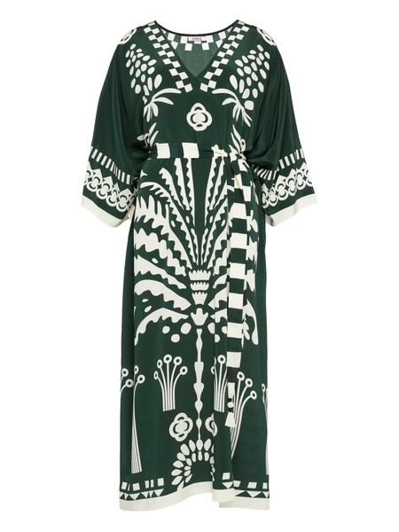  Eres Holi V-neck Kaftan - Green 