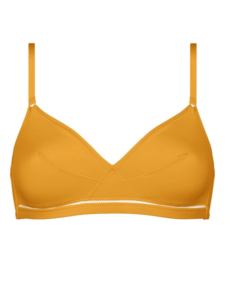  Eres Lydia Soyeuse Wireless Triangle Bra - Yellow 