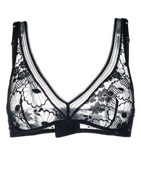  Eres Millefleurs Lace Triangle Bra - Blue 
