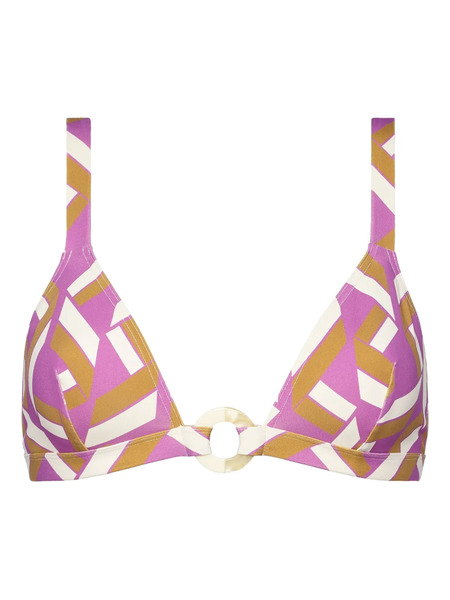  Eres Must Geometric-print Bikini Top - Purple 