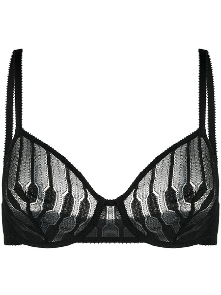  Eres Officielle Sheer Bra - Black 