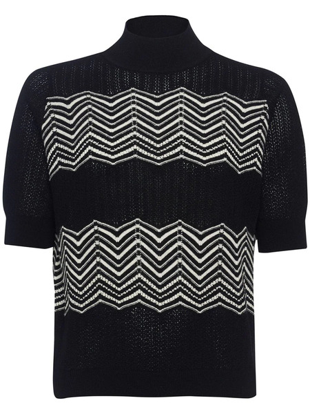  Eres Sweety Wool-cashmere Top - Black 