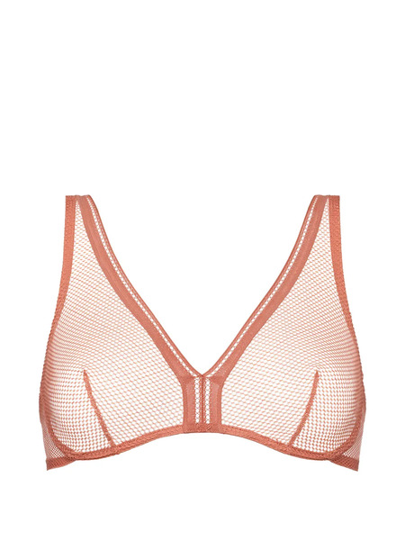  Eres Underwire Triangle Mesh Bra - Pink 