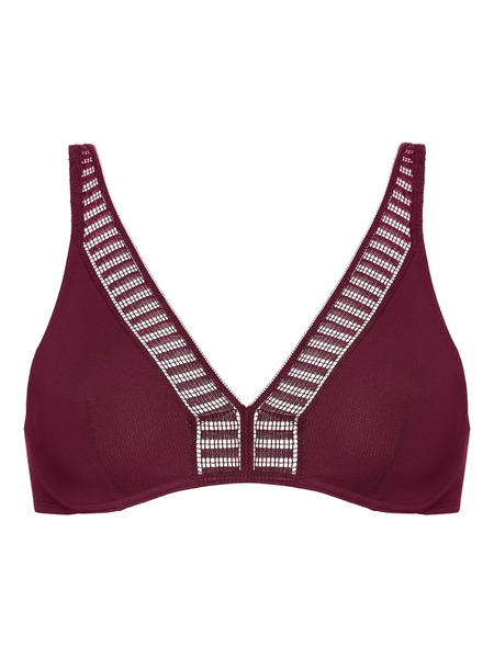  Eres Valérie Graph Underwire Triangle Bra - Purple 