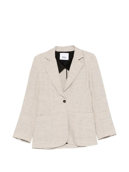  Erika Cavallini Single-breasted Pocket Jacket - Neutrals 