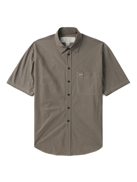  Erl Check-pattern Short-sleeve Shirt - Brown 