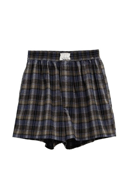  Erl Checked Boxers - Brown 
