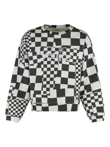  Erl Checkerboard-pattern Sweatshirt - Black 