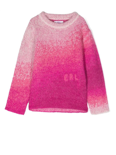  Erl Kids Ombré-effect Jumper - Pink 