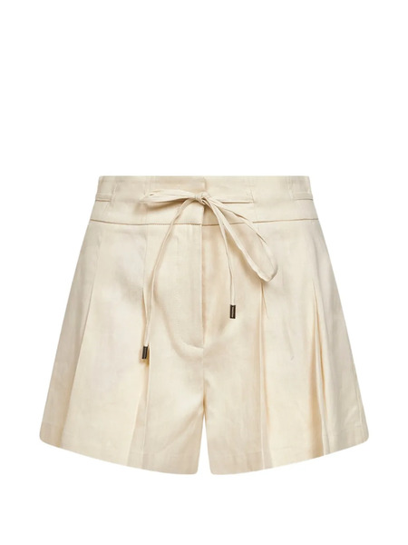  Ermanno Firenze Drawstring-fastening Pleated Shorts - Neutrals 