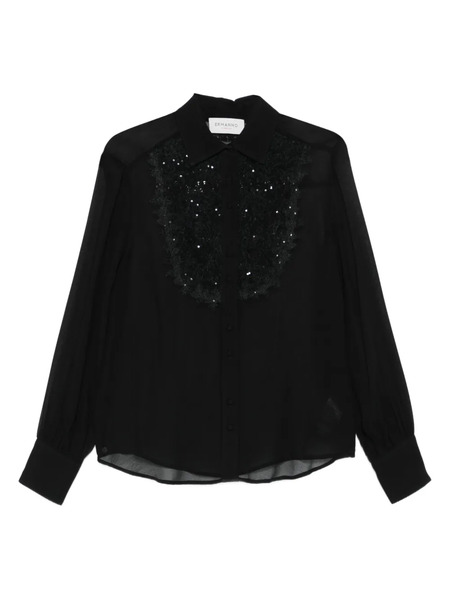  Ermanno Firenze Embellished Blouse - Black 