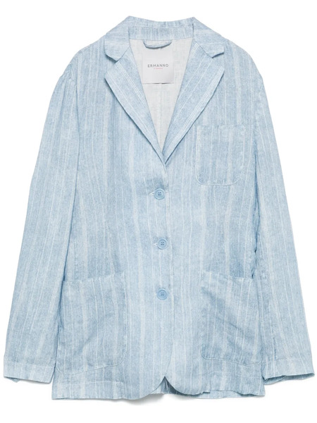  Ermanno Firenze Striped Blazer - Blue 