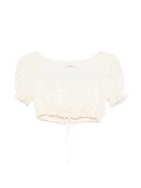  Ermanno Scervino Drawstring Top - Neutrals 