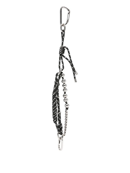  Ermanno Scervino Rope-chain Keyring - Black 
