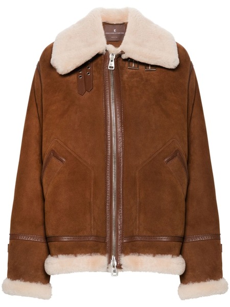  Ermanno Scervino Suede Jacket - Brown 
