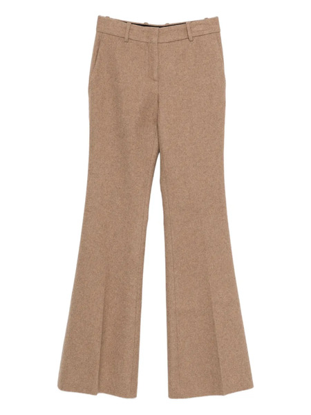  Ermanno Scervino Wool Blend Flared Trousers - Neutrals 