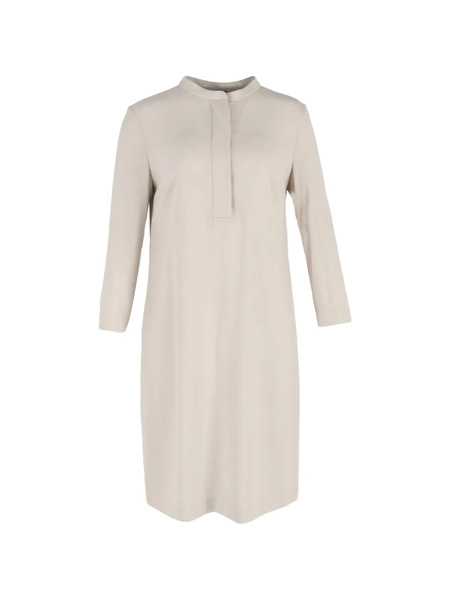  Escada Pre-owned Mandarin-collared Dress - Neutrals 