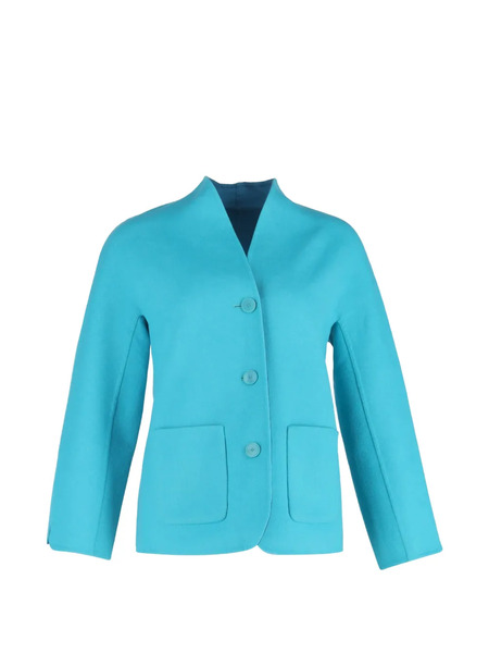  Escada Pre-owned Single-breasted Collarless Blazer - Blue 