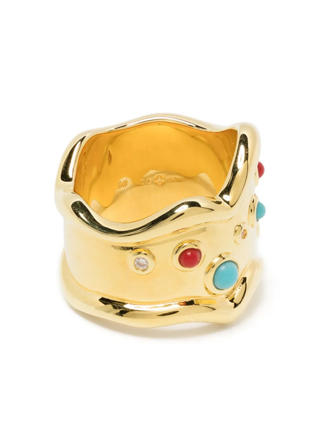  Eshvi Crystal-embellished Ring - Gold 
