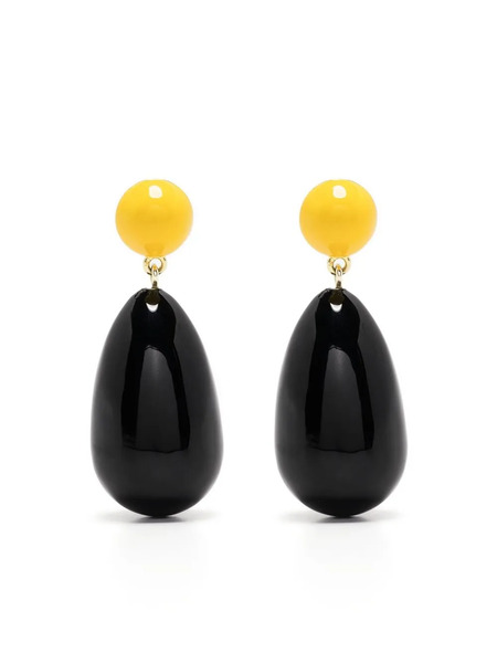  Eshvi Drop-design Earrings - Black 