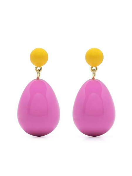  Eshvi Drop-design Earrings - Pink 