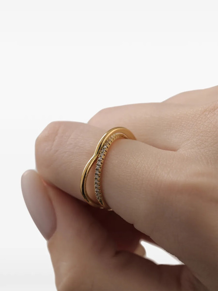  Eshvi Heartburst Ring - Gold 