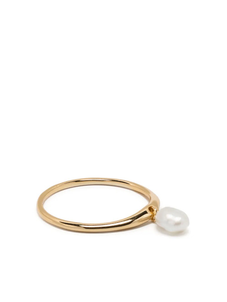  Eshvi Pearl Chain Ring - Gold 