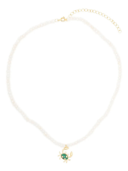  Eshvi Pearl Crab Necklace - Neutrals 