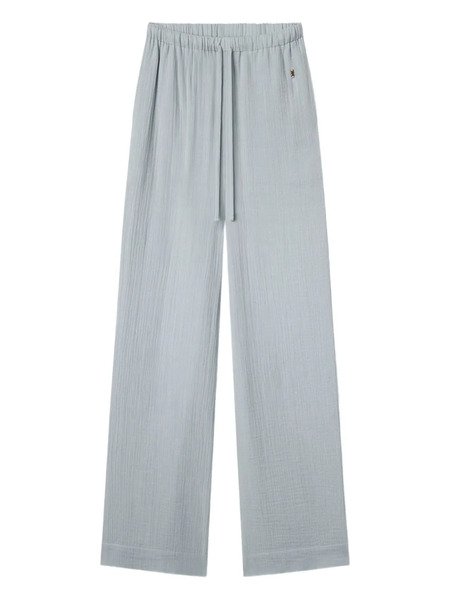  Eterne Drawstring Wide-leg Trousers - Blue 