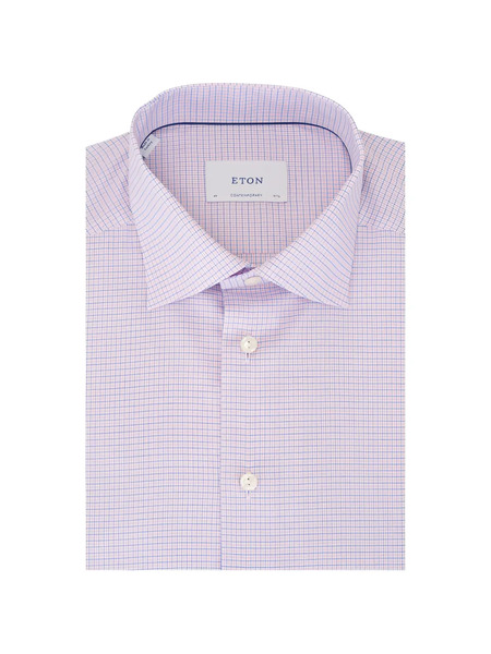  Eton Checked Shirt - Pink 