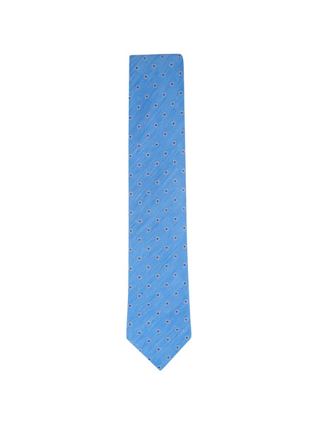  Eton Flower Print Tie - Blue 