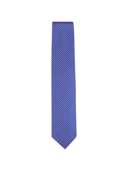  Eton Geometric-pattern Tie - Blue 