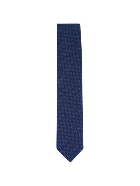  Eton Patterned Tie - Blue 