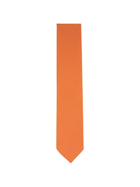  Eton Polka Dot Tie - Orange 