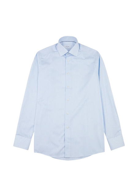  Eton Striped Buttoned Shirt - Blue 