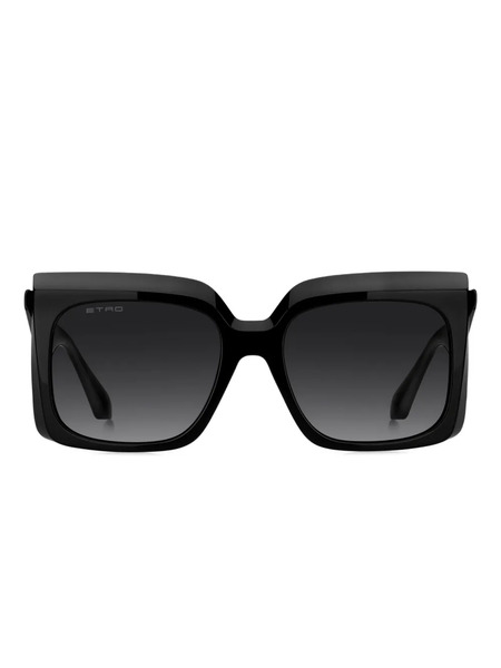  Etro Angular-frame Sunglasses - Black 