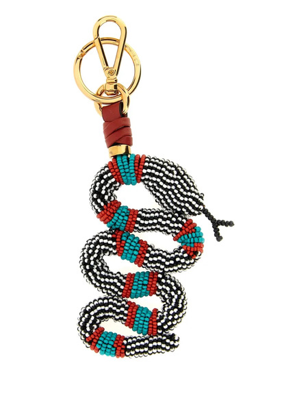  Etro Beaded Snake Keyring - Red 