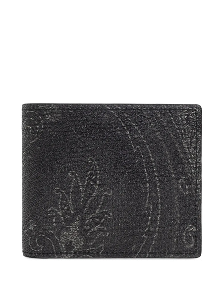  Etro Bi-fold Paisley Wallet - Black 