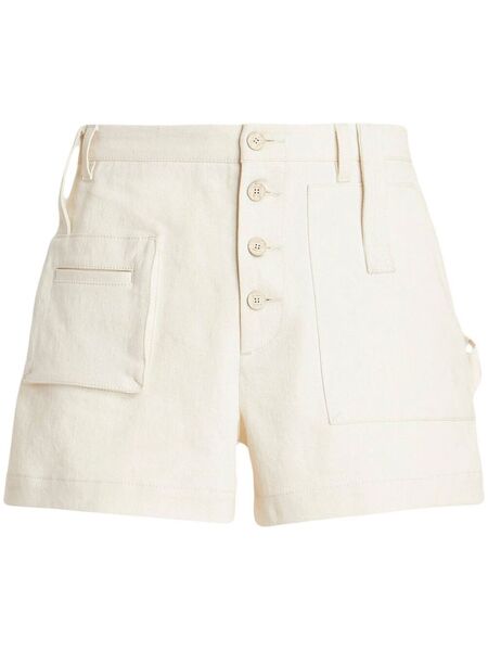  Etro Button-up Chino Shorts - White 