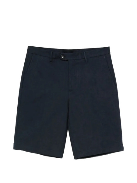  Etro Buttoned Cotton Shorts - Blue 