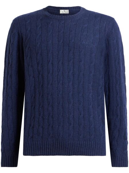  Etro Cable-knit Cashmere Sweater - Blue 