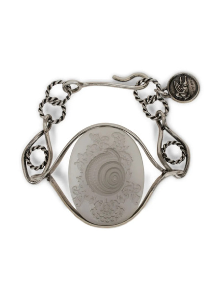  Etro Cameo Shell Bracelet - Silver 