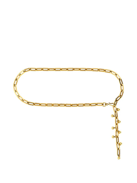  Etro Chain Beaded-detail Belt - Gold 