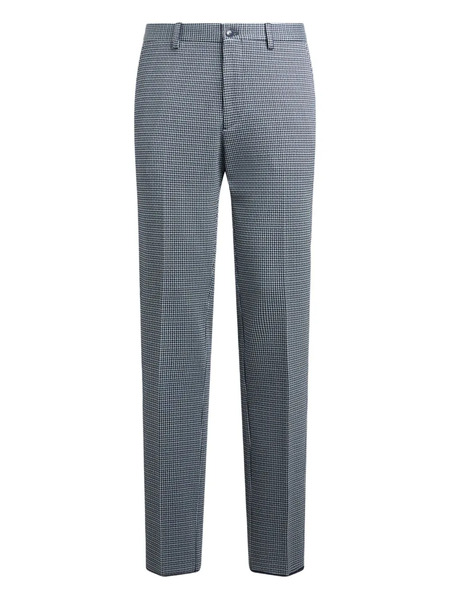 Etro Checked Tailored Trousers - Blue 