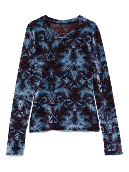  Etro Crew-neck Top - Blue 